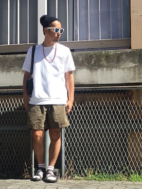 「UP START（アップスタート）のアイテム（アクセサリー）」を使った、sho-1さん（メンズ・171cm）の夏コーディネート