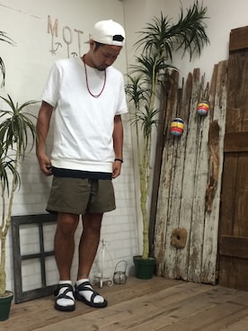 「UP START（アップスタート）のアイテム（アクセサリー）」を使った、sho-1さん（メンズ・171cm）の夏コーディネート