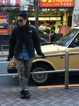 「UP START（アップスタート）のアイテム（パンツ）」を使った、sho-1さん（メンズ・171cm）の冬コーディネート