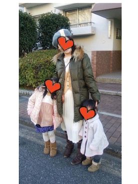 「古着ワンピース」｜「アイテム（ジャケット/アウター）」を使った、ゆみざべすさん（レディース・154cm）の春コーディネート