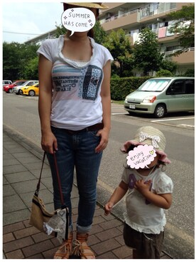 「C.I.L.（シーアイエル）のアイテム」を使った、ゆみざべすさん（レディース・154cm）の夏コーディネート