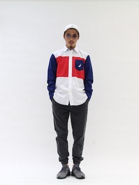 「ジョガーパンツ」｜ストックルーム福岡さん（メンズ・177cm）の冬コーディネート