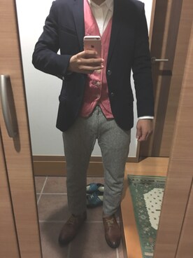 「MK MICHEL KLEIN（エムケーミッシェルクラン）のアイテム（ジャケット/アウター）」を使った、Rouen outさん（メンズ・171cm）の秋コーディネート