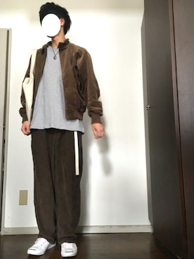 「CONVERSE（コンバース）のCONVERSE コンバース ジャック パーセル / JACK PURCEL（スニーカー）」を使った、まるさん（メンズ・177cm）の秋コーディネート