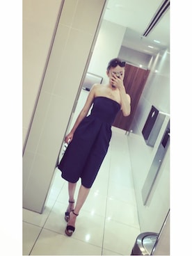 「STUNNING LURE（スタニングルアー）のアイテム（つなぎ/オールインワン）」を使った、sakiさん（レディース・164cm）の秋コーディネート