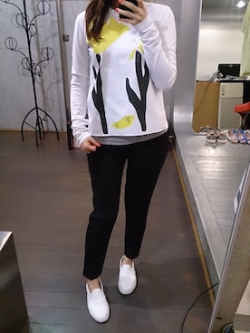 「アイテム（タンクトップ）」を使った、GALAXYさん（レディース・158cm）の冬コーディネート