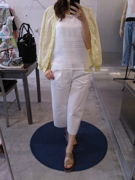 「アイテム（カーディガン/ボレロ）」を使った、GALAXYさん（レディース・158cm）の春コーディネート