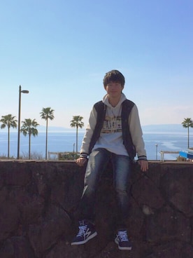 「Avail（アベイル）のアイテム（スタジャン）」を使った、M.kaitoさん（メンズ・174cm）の冬コーディネート