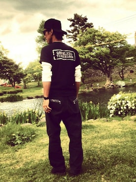 「RATS（ラッツ）のアイテム（帽子）」を使った、DAIさん（メンズ・170cm）の春コーディネート