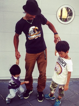 「BELAFONTE（ベラフォンテ）のアイテム」を使った、DAIさん（メンズ・170cm）の夏コーディネート