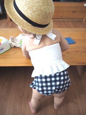 anne さん（キッズ・70cm）の夏コーディネート