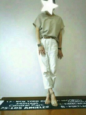 「7月WEAR夏のサンダル祭り」｜「アイテム（アナログ腕時計）」を使った、ka-chitoさん（レディース・163cm）の夏コーディネート