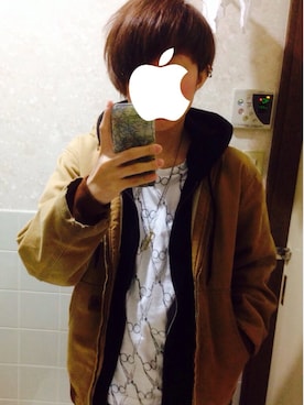 「Carhartt（カーハート）のアイテム（その他アウター）」を使った、OBAREさん（レディース・163cm）の夏コーディネート
