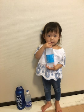「ポカリコーデバトン」｜「アイテム（その他）」を使った、mayuさん（キッズ・80cm）の夏コーディネート