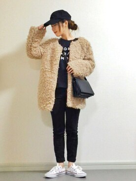 「CONVERSE（コンバース）のconverse（コンバース） ALL STAR OX（オールスターOX）（スニーカー）」を使った、AAA さん（レディース・151cm）の秋コーディネート