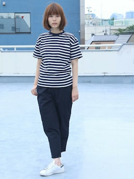 「Audience（オーディエンス）のアイテム」を使った、Audienceさん（レディース・165cm）の夏コーディネート