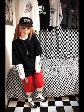 「SANTA CRUZ（サンタクルーズ）のアイテム（ソックス/靴下）」を使った、junさん（レディース・163cm）の春コーディネート