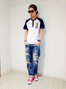 Kenichiさん（メンズ・177cm）の夏コーディネート