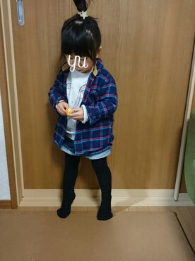 yu___iさん（キッズ・80cm）の冬コーディネート