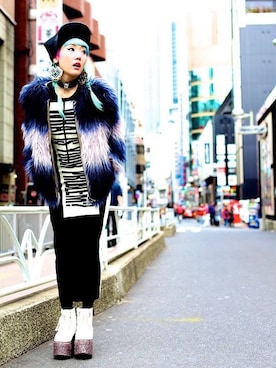 「PLASTIC TOKYO」｜mayuさん（レディース・168cm）の冬コーディネート