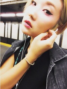 「メイクアップ」｜「アイテム（ジャケット/アウター）」を使った、mayuさん（レディース・168cm）の夏コーディネート
