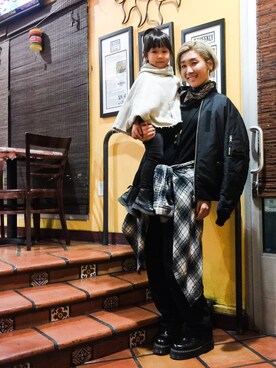 「g.v.g.v.」｜「アイテム（ブルゾン）」を使った、mayuさん（レディース・168cm）の秋コーディネート