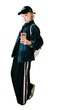 「M.Y.O.B（エム.ワイ.オー.ビー）のアイテム（パンツ）」を使った、mayuさん（レディース・168cm）の春コーディネート