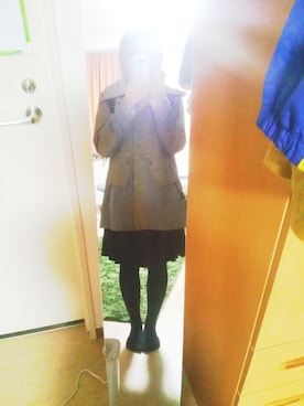 「AS as know as（エーエス アズノウアズ）のアイテム（その他アウター）」を使った、わほわほさん（レディース・161cm）の秋コーディネート