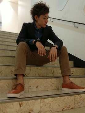 實川健太さん（メンズ・184cm）の秋コーディネート