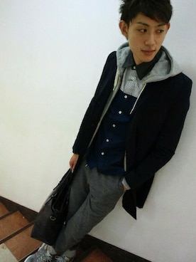 實川健太さん（メンズ・184cm）の秋コーディネート