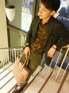 實川健太さん（メンズ・184cm）の秋コーディネート