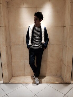 實川健太さん（メンズ・184cm）の冬コーディネート