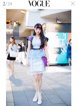 「Reem（リーム）のアイテム」を使った、RinRin Dollさん（レディース・164cm）の秋コーディネート