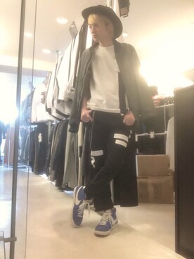 「オリジナル」｜「アイテム（ブルゾン）」を使った、KMKSTAFFさん（メンズ・167cm）の秋コーディネート