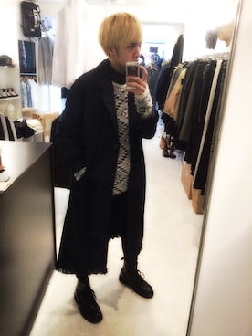 「タートル」｜「アイテム（その他アウター）」を使った、KMKSTAFFさん（メンズ・167cm）の冬コーディネート