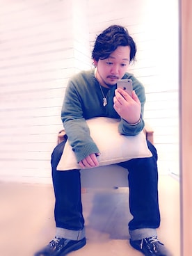 「アイテム（ピアス（片耳用））」を使った、甲斐　ジュンヤさん（メンズ・170cm）の冬コーディネート