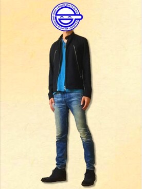 「COMME CA ISM（コムサイズム）のアイテム（アクセサリー）」を使った、スマイルさん（メンズ・176cm）の春コーディネート