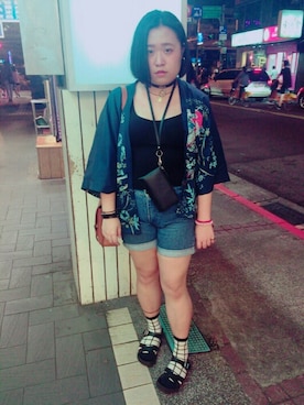 「cece.t（セセティー）のアイテム」を使った、☑小惠さん（レディース・165cm）の夏コーディネート