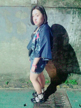 「cece.t（セセティー）のアイテム」を使った、☑小惠さん（レディース・165cm）の夏コーディネート