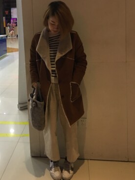 小麦色kikiさん（レディース）の冬コーディネート