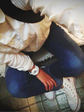 「DENDROBIUM（デンドロビウム）のアイテム」を使った、omisoさん（レディース・150cm）の春コーディネート