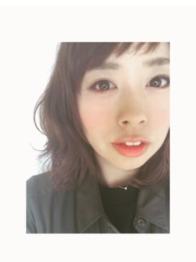 「リップ」｜「アイテム（口紅/リップティント/グロス）」を使った、assspさん（レディース・158cm）の秋コーディネート