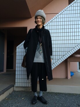 「GIVENCHY」｜「アイテム（その他アウター）」を使った、yoshioka koheiさん（メンズ・178cm）の冬コーディネート