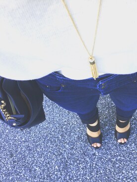 「AZUL（アズール）のアイテム（アクセサリー）」を使った、risaさん（レディース・158cm）の夏コーディネート