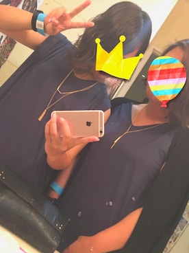 「アイテム（バングル/リストバンド）」を使った、risaさん（レディース・158cm・20代）の夏コーディネート