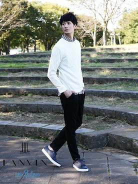 「ギンガムチェックシャツ」｜DANNYさん（メンズ・177cm）の秋コーディネート