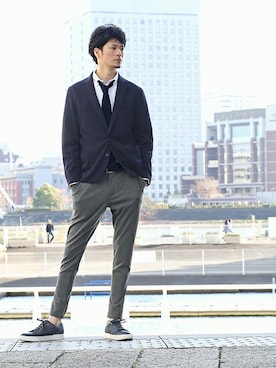 「結婚式二次会スタイル」｜DANNYさん（メンズ・177cm）の春コーディネート