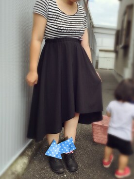 「娘」｜「アイテム（モカシン/デッキシューズ）」を使った、me:)さん（レディース・160cm）の夏コーディネート