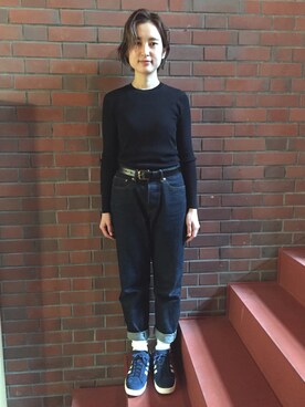 京里さん(レディース・162cm)の冬コーディネート