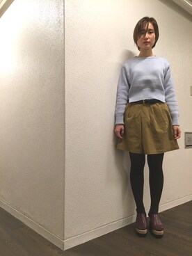 京里さん（レディース・162cm）の冬コーディネート